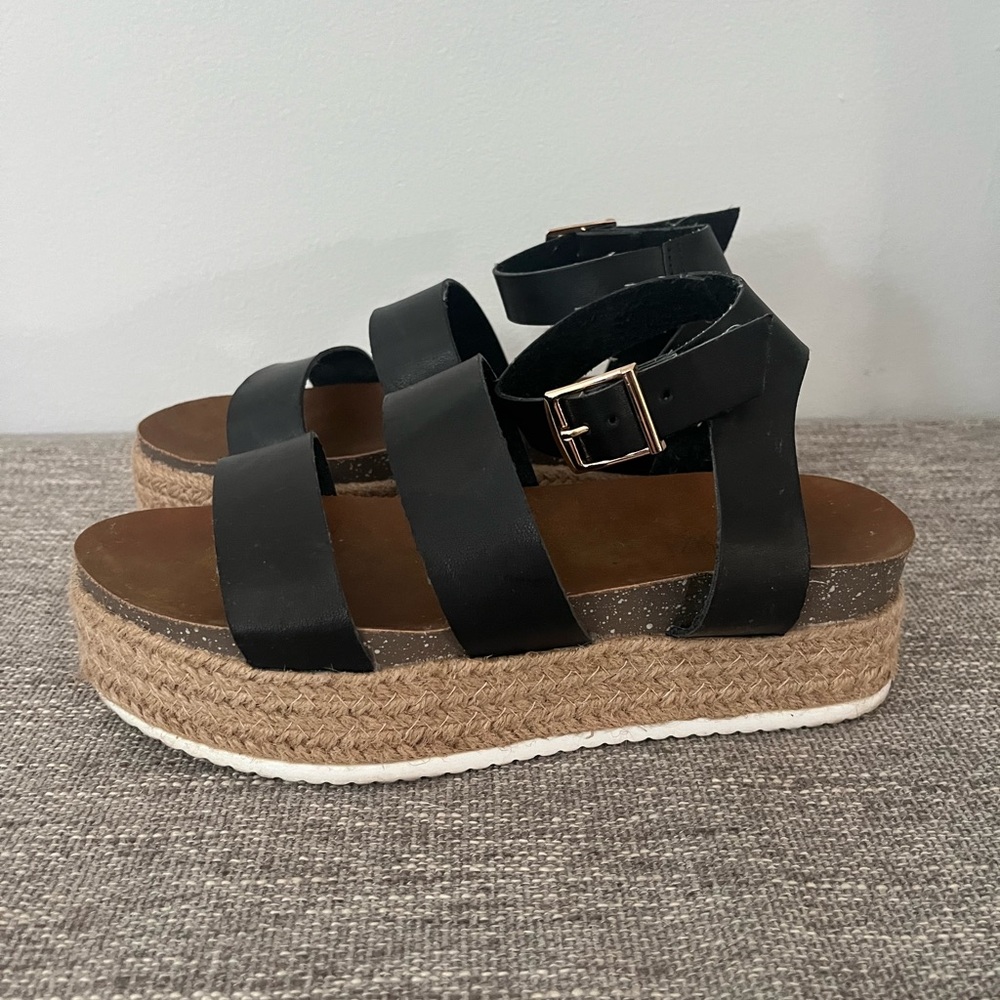 Black espadrilles